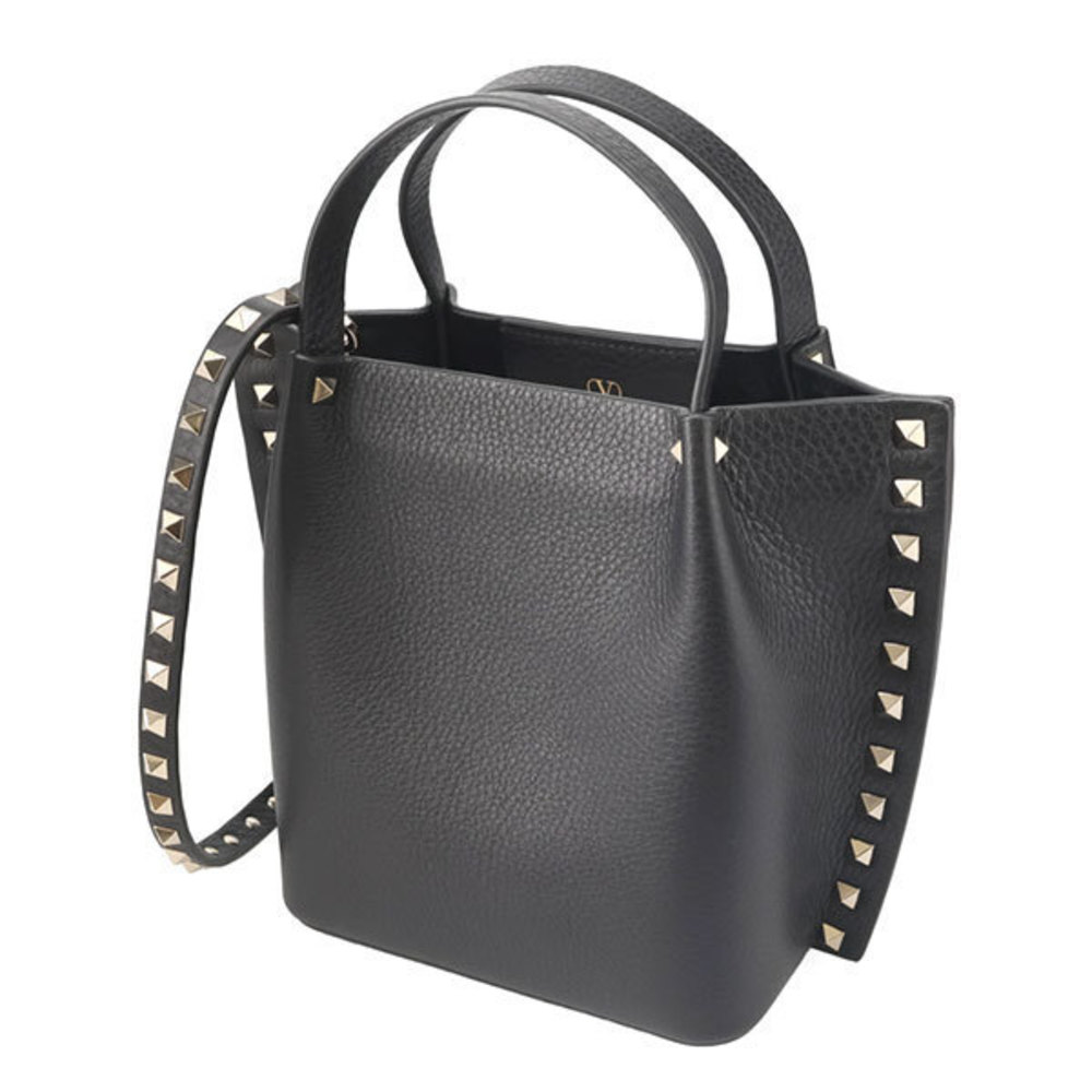 Valentino Rockstud Small Tote Bag Black
